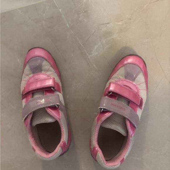 Geox Kids' Pink and Lavender Sneakers - Picture 1 of 3